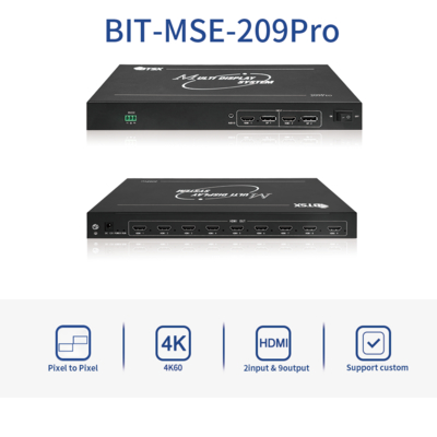 Ausgabe des höchsten Pixel-Takts von 165M und 9-fach HDMI 1.3 Ausgangsanschluss für 4k-Produkt