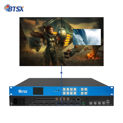 Nahtloser UHD-Video-Switch 4k Hdmi Matrix 4x4 Video-Wall-Controller 3x1 2x1 2x2 Unterstützung 4 Bildschirm-Teilung