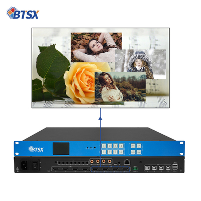 Bitvisus 3840x2400 60Hz 4x4 2x2 1x4 4x1 Roaming PIP Matrix Switcher Videoprozessor