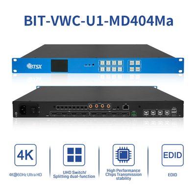 Bitvisus 4x4 2x2 1x4 4K60 Splice Overlay HDMI PIP Video Switcher Matrix Video Wandsteuerung