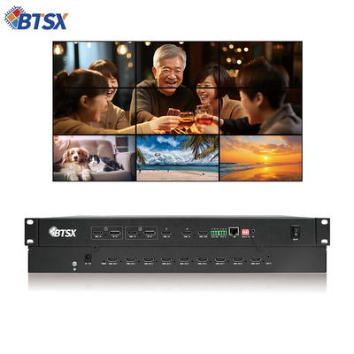 Dynamische Fenstersteuerung Video Wandsteuerung mit optionale HDMI 2.0 LOOP Ausgangsschnittstellen und DC 12V/5A Stromversorgung