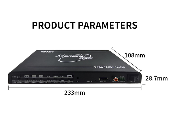 Bitvisus 4K60 HDMI Multi Viewer Audio Video Bildschirmspalter mit Fernbedienung