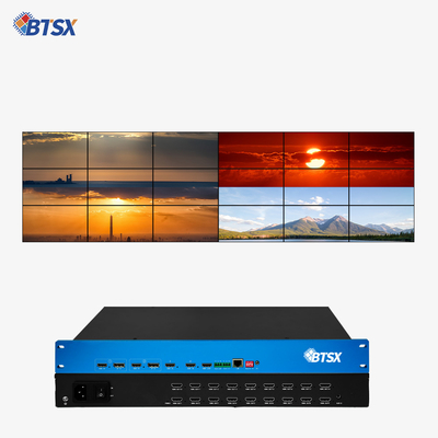 OEM / ODM 4K-Videoprozessor HDMI-Matrix-Switcher Multiviewer mit IR-Fernbedienung