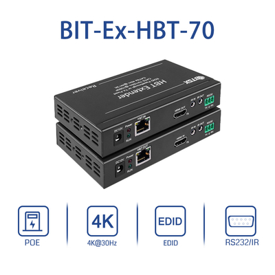 30M 70M 4K HDBT HDMI-Erweiterungsgerät Single Cat5 Video TV HDMI-Monitor-Erweiterungsgerät