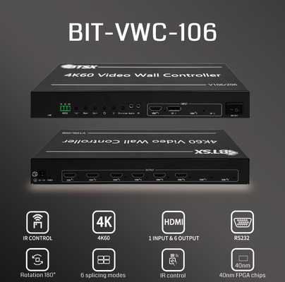 Flexible Steuerung und maximale Auflösung 5760x2160 30Hz Videowandcontroller für Großbildschirme