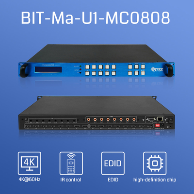 3D Video RS232 HDMI Matrix Switcher 8x8 4x4 2x2 8 In 8 Ausgang BIT-Ma-U1-MC0808