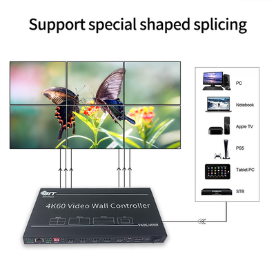 Bitvisus 3X3 2X3 4K Video Switcher PIP POP HDMI TV Meeting Konferenzraum Videowand Prozessor Controller BIT-VWC-409R