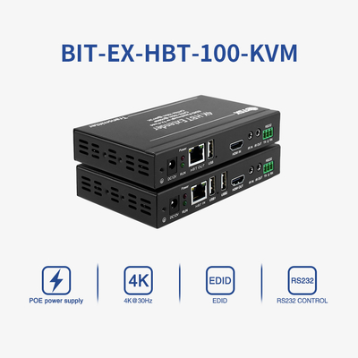 RS232 4K HDBT HDMI Extender über CAT6 100m Video-Sender und Empfänger
