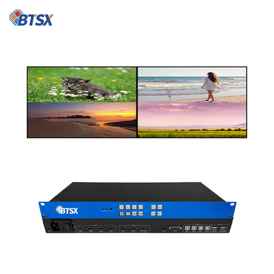 4K60 PIP Audio Video Matrix Switcher LCD KVM Multi Picture Split Prozessor