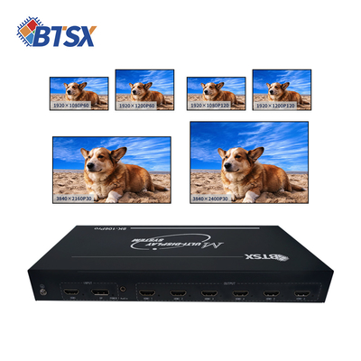 8K-Multi-Screen-Prozessor für 4K-Projektion 8K-Multi-Screen-Expander mit 1920x1080P120 8K-Multi-Channel-Video-Prozessor für Kommandozentren