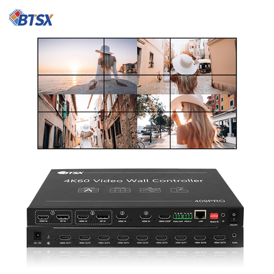 Vielseitige 4 in 9 Out Video Wand Controller für komplexe Video Wand Konfigurationen