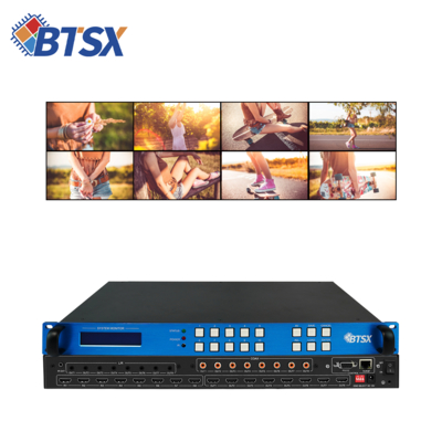 8 Eingangsports Video-Wall-Controller mit HDMI-Matrix und 8 Ausgangsports