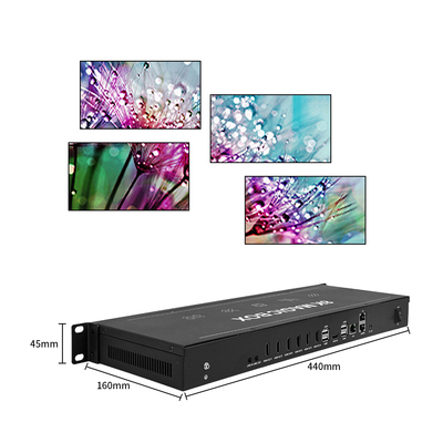 Multi-Screen Splicing-Prozessor mit unterstützter Materialüberlagerung kann viele Modi und Größen ausführen