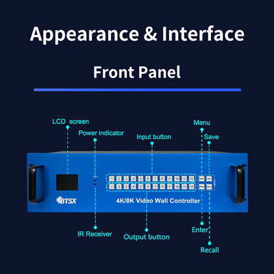 Leistungsstarker HDMI Matrix Switcher mit maximaler Ausgangsauflösung von 4096x2160P60 und 3 Jahren Kundendienst
