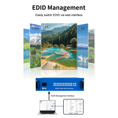 Optimale Anzeige mit Control Room Video Wall Ausgangsschnittstelle 12 X HDMI 2.0