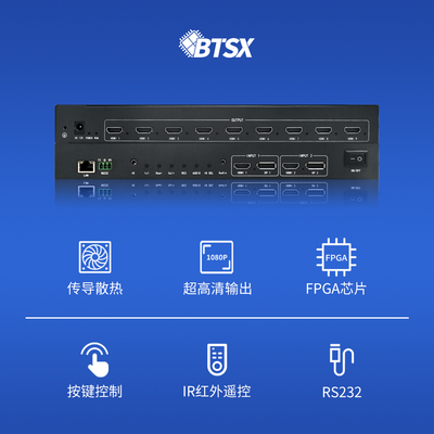 Bitvisus Professional Video Splicing Prozessor - unterstützt 9-Bildschirm Splicing BIT-VWC-209SW