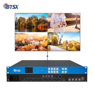 Nahtloser KVM Audio Video Matrix Video Wandcontroller 4x4 2x2 1x4 4K60 HDMI PIP Bearbeitbar mit 4 HDMI 2.0 Eingaben