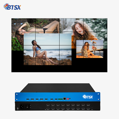 OEM / ODM 4K-Videoprozessor HDMI-Matrix-Switcher Multiviewer mit IR-Fernbedienung